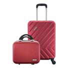 Kit Mala de Bordo mais Frasqueira Rígida - Gladiador Essential D2 Cor:Cereja Kit Mala de Bordo mais Frasqueira Rígida - Gladiador Essential D2 Cor:Cereja