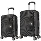 Kit Mala de Viagem 2 Peças Bordo e M - C/ 4 Rodinhas 360º