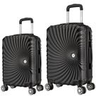 Kit Mala de Viagem 2 Peças Bordo e M - C/ 4 Rodinhas 360º