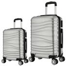 Kit Mala de Viagem 2 Peças Bordo e M - C/ 4 Rodinhas 360º