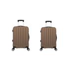 Kit Mala de Viagem abs 2 peças Adventure e Action Fortt Champanhe - MAB01-CP