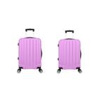 Kit Mala de Viagem abs 2 peças Adventure e Action Fortt Rosa - MAB01-RA