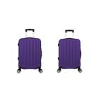 Kit Mala De Viagem Abs 2 Peças Adventure E Action Fortt Roxa Mab01-rx