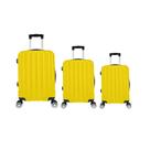 Kit Mala de Viagem abs 3 peças Adventure Fortt Amarela - KMV01-AM