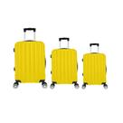 Kit Mala De Viagem ABS 3 Peças Adventure Fortt Amarela KMV01-AM