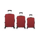Kit Mala de Viagem abs 3 peças Adventure Fortt Vermelha - KMV01-VR