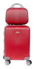 Kit Mala De Viagem Bordo Padrão Anac 20 Kilos P Frasqueira M Rodinhas 360 Abs