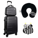 Kit Mala De Viagem Bordo Padrão Anac Frasqueira Abs Rodas 360 Segredo Pescoceira Santos Chx