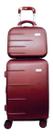 Kit Mala De Viagem Bordo Padrão Anac Rígida Frasqueira Abs Rodas 360 Segredo
