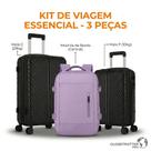 Kit Mala de Viagem Despacho e Bordo 23kg e 20 kg mais Mochila de Bordo