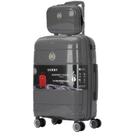 Kit mala de viagem grande 32kg com frasqueira bagagem de mão