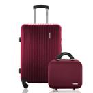 Kit Mala de Viagem Média 23kg Despachada Rígida Rodas 360º Cadeado Segredo com Frasqueira Gladiador A2M