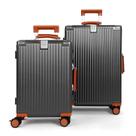 Kit Mala de Viagem Pequena 10 kg e Média 23 kg Policarbonato Capri Chumbo