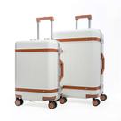 Kit Mala de Viagem Pequena 10kg e Media 23kg Policarbonato Roma Maloa Branco