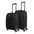 Kit mala de viagem Sion P e M preto Swiss Move Kit mala de viagem Sion P e M preto Swiss Move