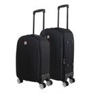Kit mala de viagem Sion P e M preto Swiss Move Kit mala de viagem Sion P e M preto Swiss Move