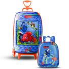 Kit Mala Escolar Rodinhas Procurando Nemo Infantil Mochila P Kit Mala Escolar Rodinhas Procurando Nemo Infantil Mochila P