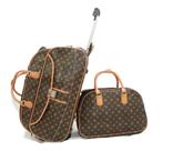 Kit Mala Para Viagem Com Rodinhas E Bolsa Média De Mão