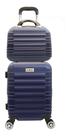Kit Mala Viagem Com Frasqueira Bordo Anac 4 Rodas 360 Abs 975