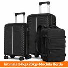 Kit Malas de Viagem 24kg20Kg e Mochila de Bordo Bagagem pra Despacho e Bordo Kit Malas de Viagem 24kg20Kg e Mochila de Bordo Bagagem pra Despacho e Bordo