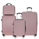 Kit Malas de Viagem 4 Peças Venture Trend ABS Rodas Duplas 360 Rose Gold Kit Malas de Viagem 4 Peças Venture Trend ABS Rodas Duplas 360 Rose Gold