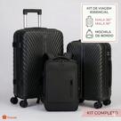 Kit Malas de Viagem 48L e 36L e Mochila de Bordo Bagagem Despacho e Bordo