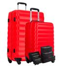 Kit Malas de Viagem Bordo 10kg E Média 23kg Para Despachar, ABS Super Resistente e Cadeado Embutido, Original Sestini com Garantia Vitalícia