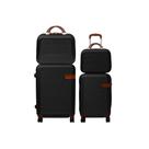Kit Malas de Viagem M P com Frasqueira M P ABS Rodas 360