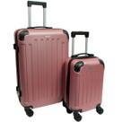 Kit Malas M e PP Resistente Fechadura Segurança Viagem Rosa Senha Clavos
