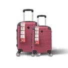 Kit Malas Viagem Bordo Média Leves Abs Reforçadas Rodas 360