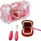 Kit Maleta Brinquedo Dentista Acessórios Rosa 1270 Pakiplast