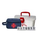 Kit Maleta c Necessaire Nylon Azul Personalizada e Porta Comprimido c 7 compartimentos