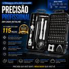 Kit Maleta Chave de precisão 115 Peças para Reparo e Manutenção de Eletronicos Celular Notebook PC Conserto de TI