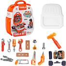 Kit Maleta De Ferramentas Infantil 22 Peças Brinquedo, bancadinha para meninos e meninas