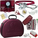 Kit Maleta Enfermagem Aparelho de Pressão Estetoscópio Aneroide Premium Kit Maleta Enfermagem Aparelho de Pressão Estetoscópio Aneroide Premium
