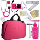 Kit Maleta Fisioterapia Goniômetro Pequeno Grande Martelo Buck Adipômetro Completo