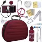 Kit Maleta Fisioterapia Goniômetro Pequeno Grande Martelo Buck Adipômetro Completo
