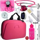 Kit Maleta Fisioterapia Goniômetro Pequeno Grande Martelo Buck Adipômetro Completo