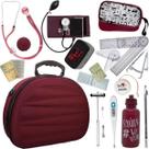 Kit Maleta Fisioterapia Goniômetro Pequeno Grande Martelo Buck Adipômetro Completo Pa Med