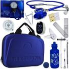 Kit Maleta Fisioterapia Goniômetro Pequeno Grande Martelo Buck Adipômetro Completo Premium