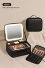 Kit Maleta Maquiagem com Espelho de Led paleta profissional manicure RF