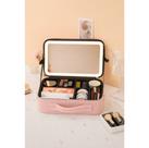 Kit Maleta Maquiagem com Espelho de Led paleta profissional manicure