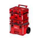 Kit Maletas e Caixas Com Carrinho Packout 4 Milwaukee