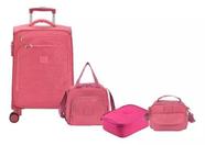 Kit Malinha Mala Crinkle Up4you 4 Rodinhas 360 + Bolsinha