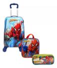 Kit Malinha Ou Mala Escolar Homem Aranha Spider Man Rodinhas