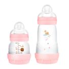 Kit Mam Mamadeira Easy Start Rosa 130ml + 260ml 0+ meses