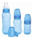 Kit Mamadeira Bico Ortodôntico 70/160/250ml Azul Kuka