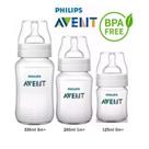 Kit Mamadeira com 3PCS 125/260/330ML Anticolica Classica Philips AVENT