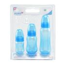 KIT MAMADEIRA KUKA AQUARELA AZUL - 3 Mamadeiras com Bico Ortodôntico
