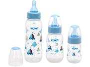 Kit Mamadeira Kuka Natural Color Universal - Azul 3 Unidades